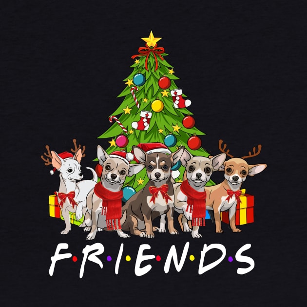 Christmas Tree Chihuahuas by TeeWind